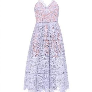 Self-Portrait “Azalea” Midi Dress, light purple